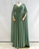Long dress with sleeves R8307G
