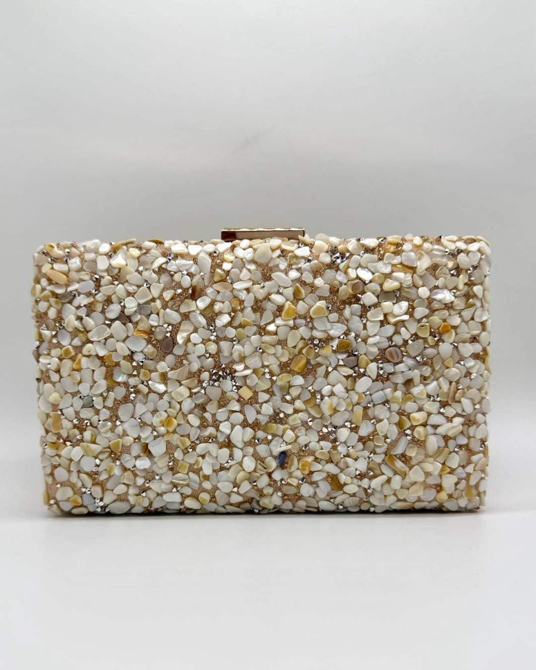 Clutch/bolsos piedras doble cara BR4066