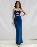 Vestido largo hebillas 43185