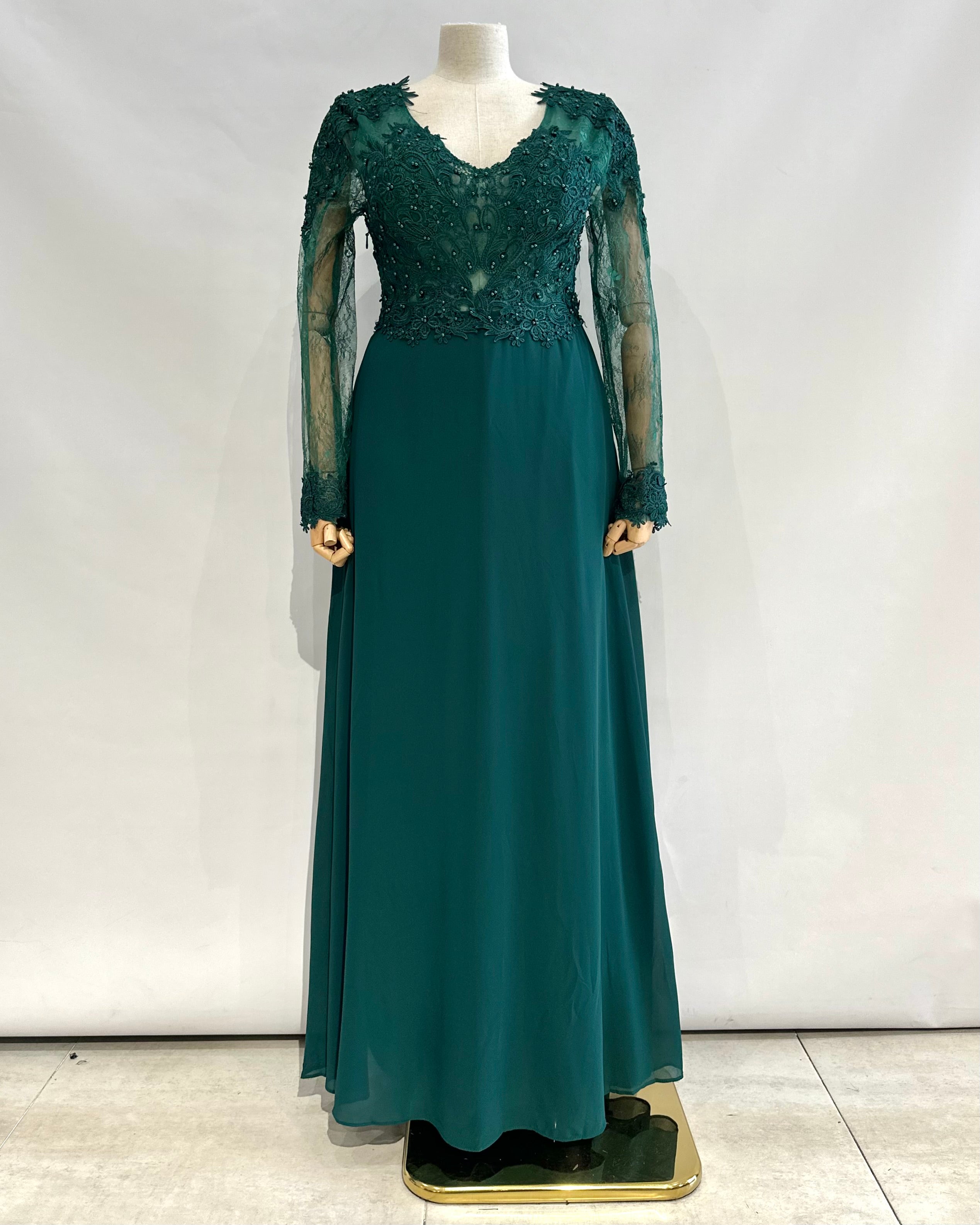 Vestido largo talla grande 9357