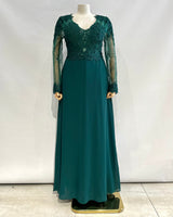 Vestido largo talla grande 9357