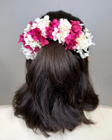 Tocado de flores naturales grande