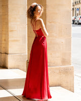 Vestido saten 22389