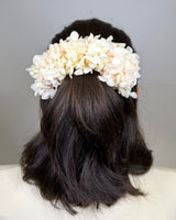 Tocado de flores naturales grande