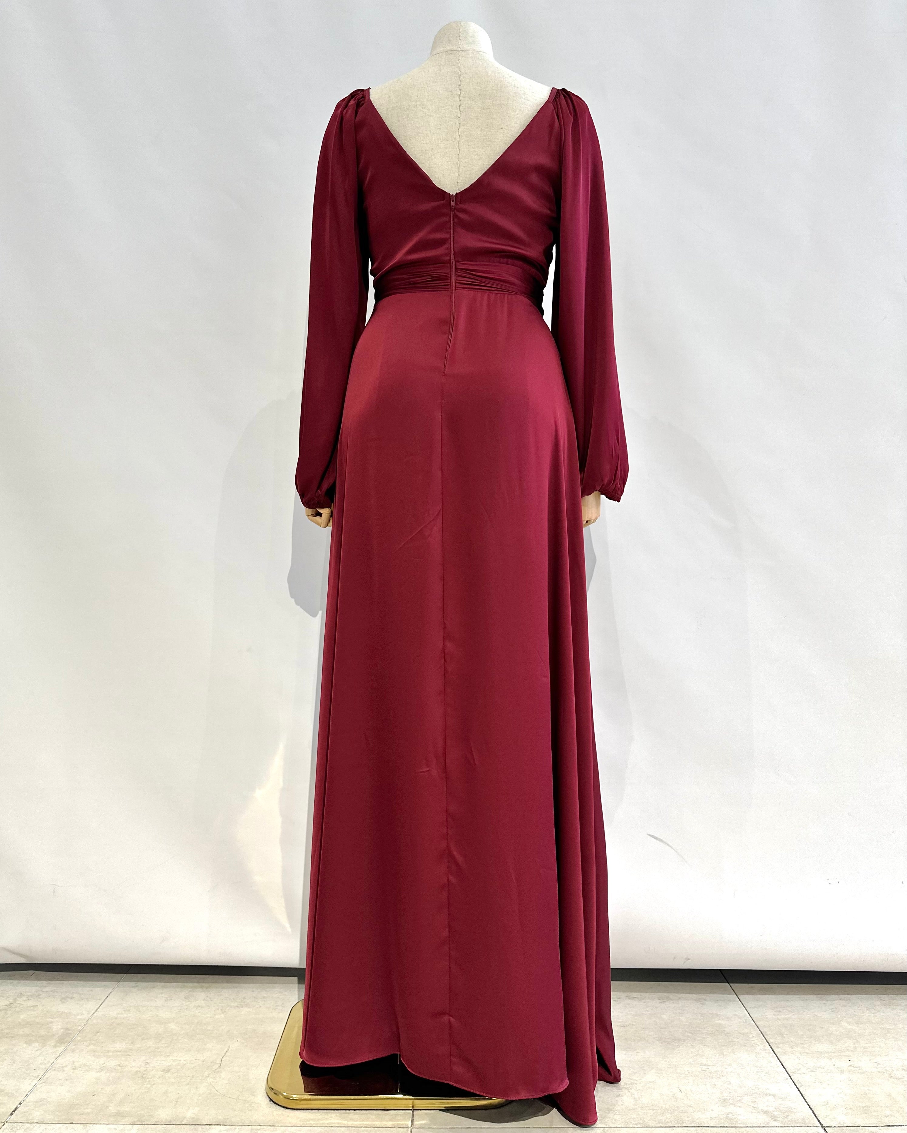 Long dress with sleeves R8307G