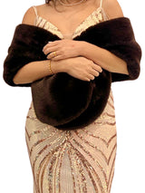 Synthetic fur stole CB-3404