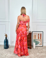Vestido largo estampado 2678