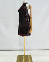 Vestido corto de lentejuela 15817