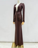 Vestido escote manga larga 1789