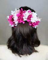 Tocado de flores naturales grande