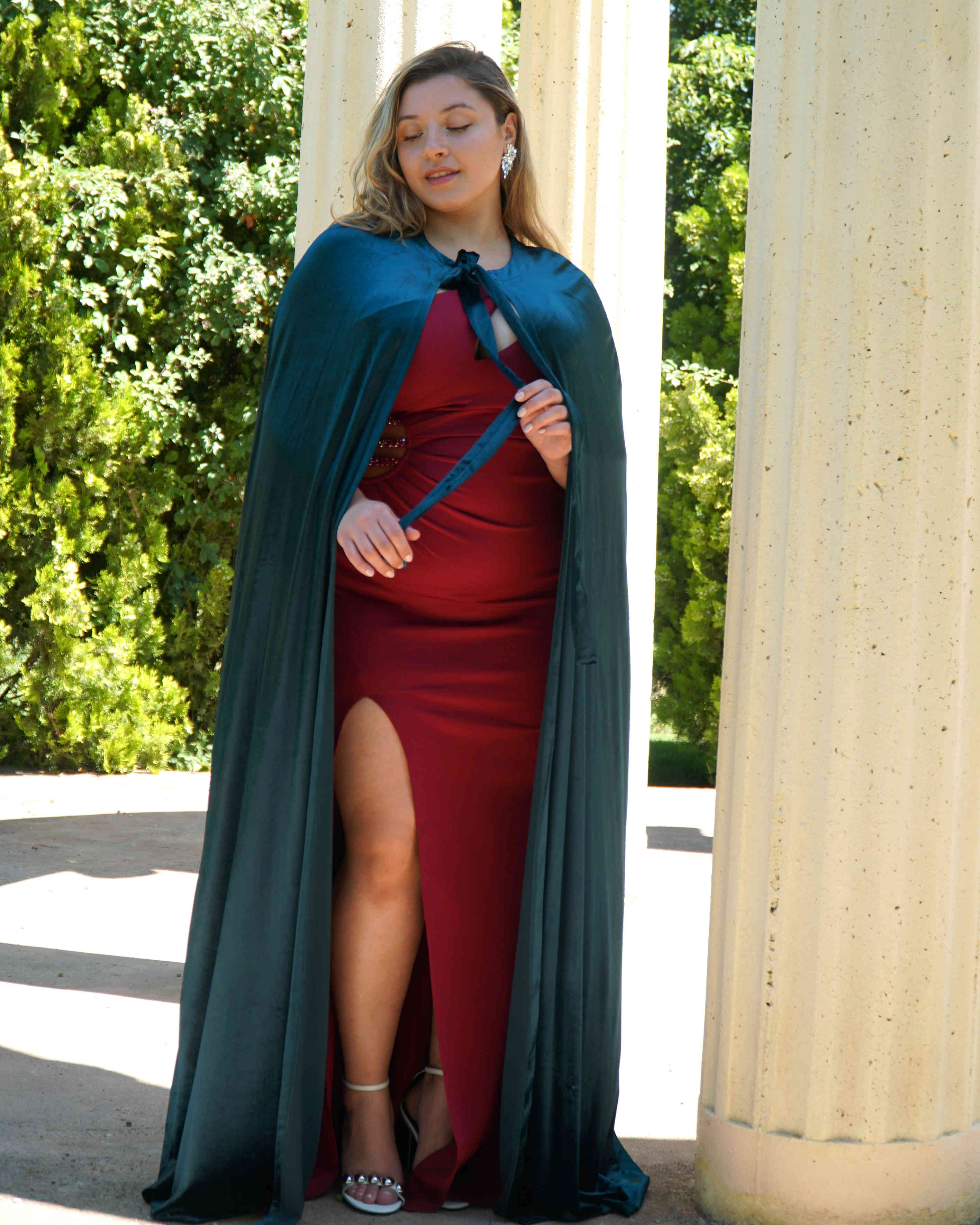 Velvet cape 2517