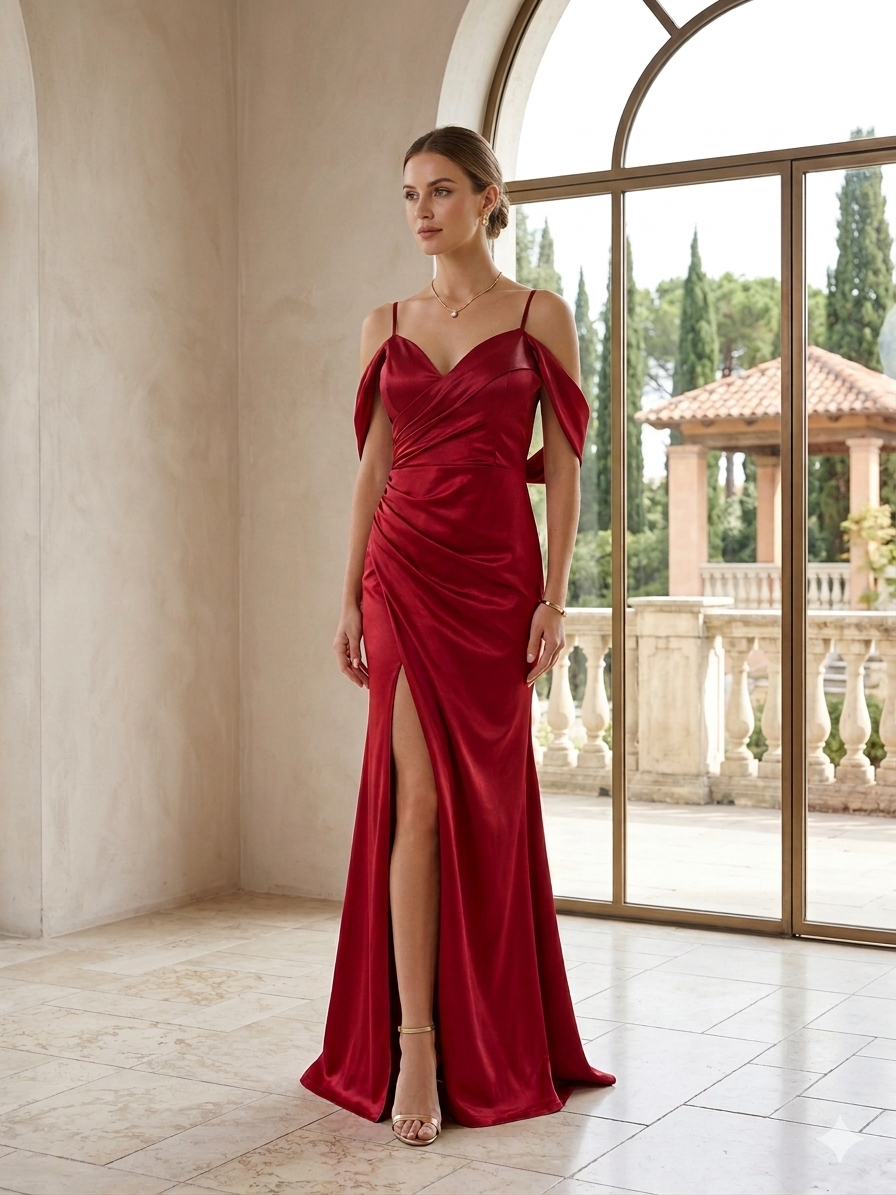 Vestido largo sirena H2167