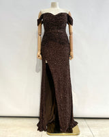 Vestido de lentejuelas Tg F8079-1