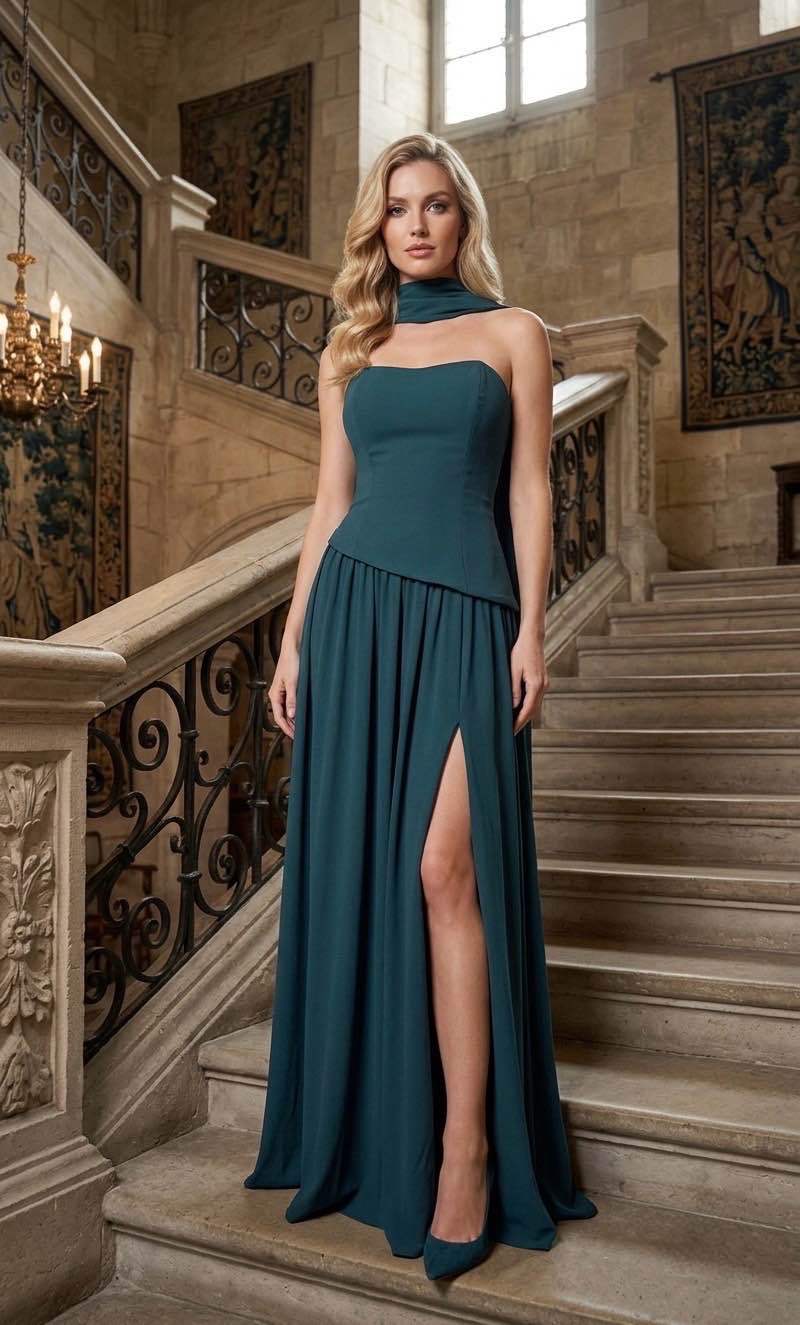 Vestido largo H2181