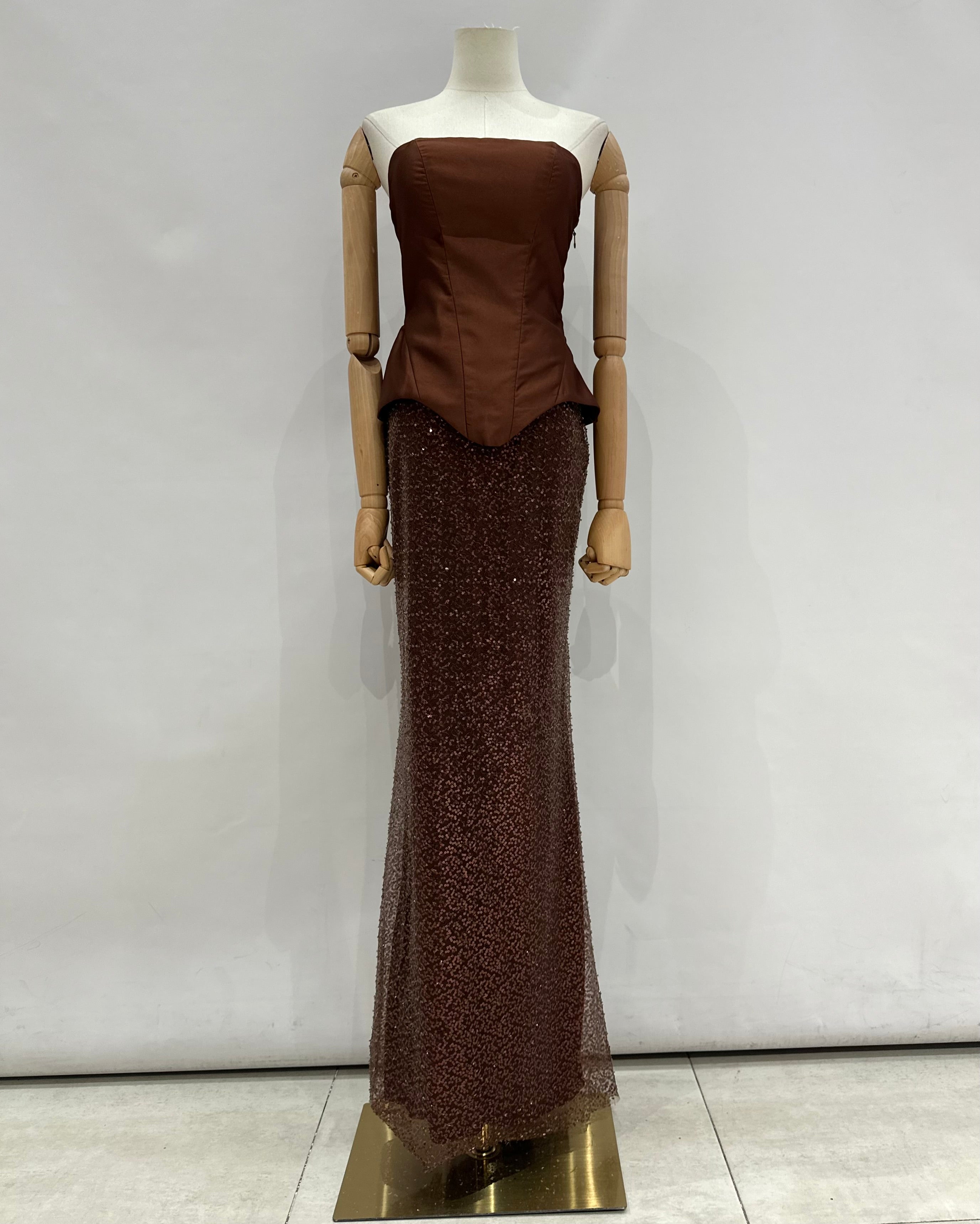 Conjunto falda y corset 2536