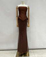 Conjunto falda y corset 2536