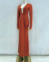 Vestido escote manga larga 1789