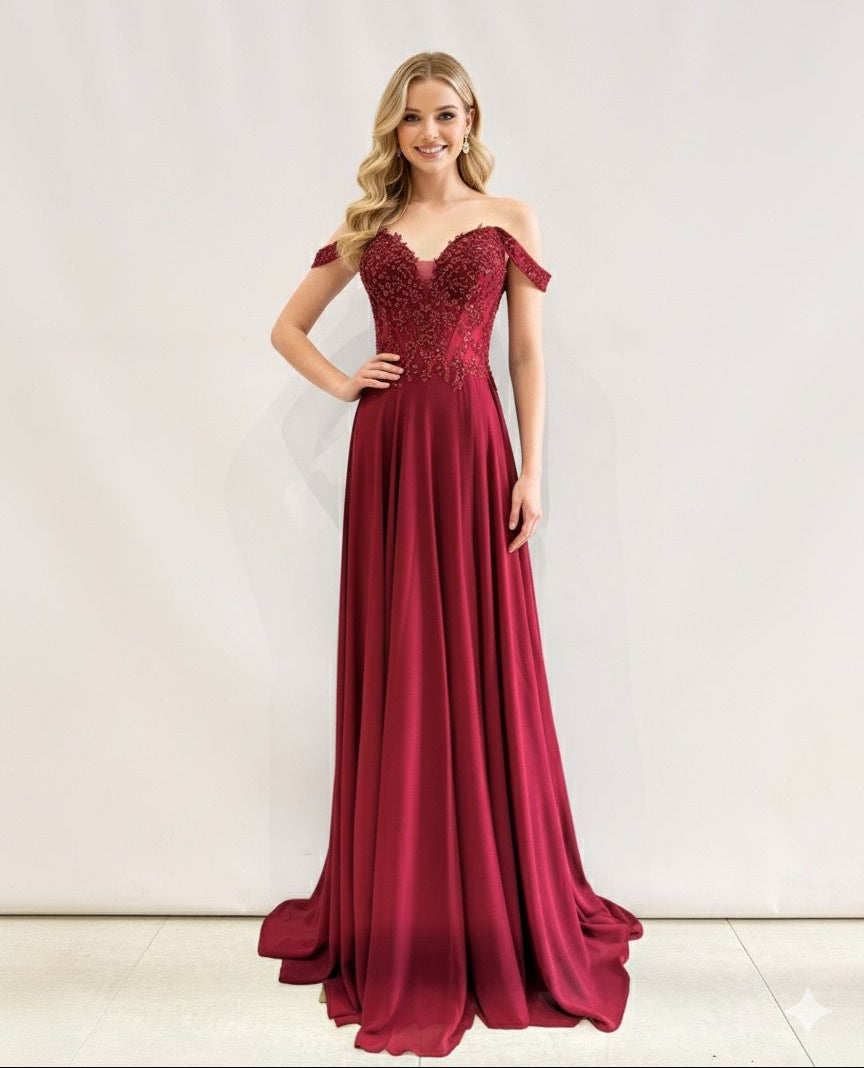 Vestido largo F86025
