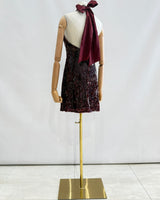 Vestido corto de lentejuela 15817