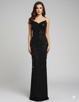 Vestido largo perlas TYS055
