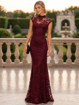 Vestido largo de lentejuelas 16088