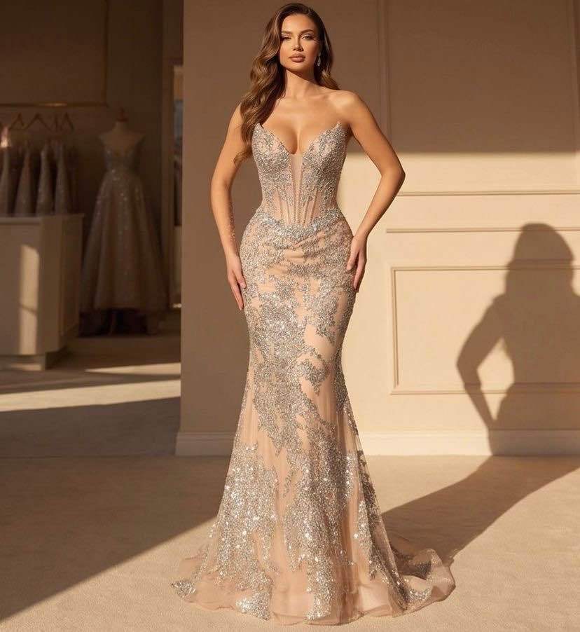 Vestido de pedrería 81025