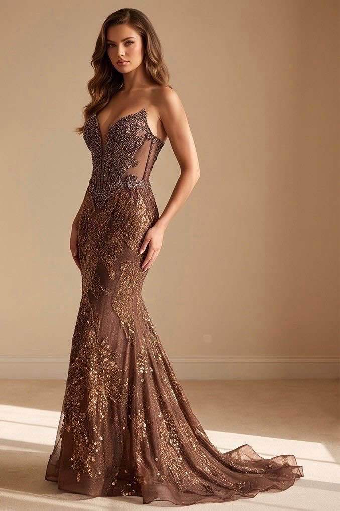 Vestido de pedrería 81025