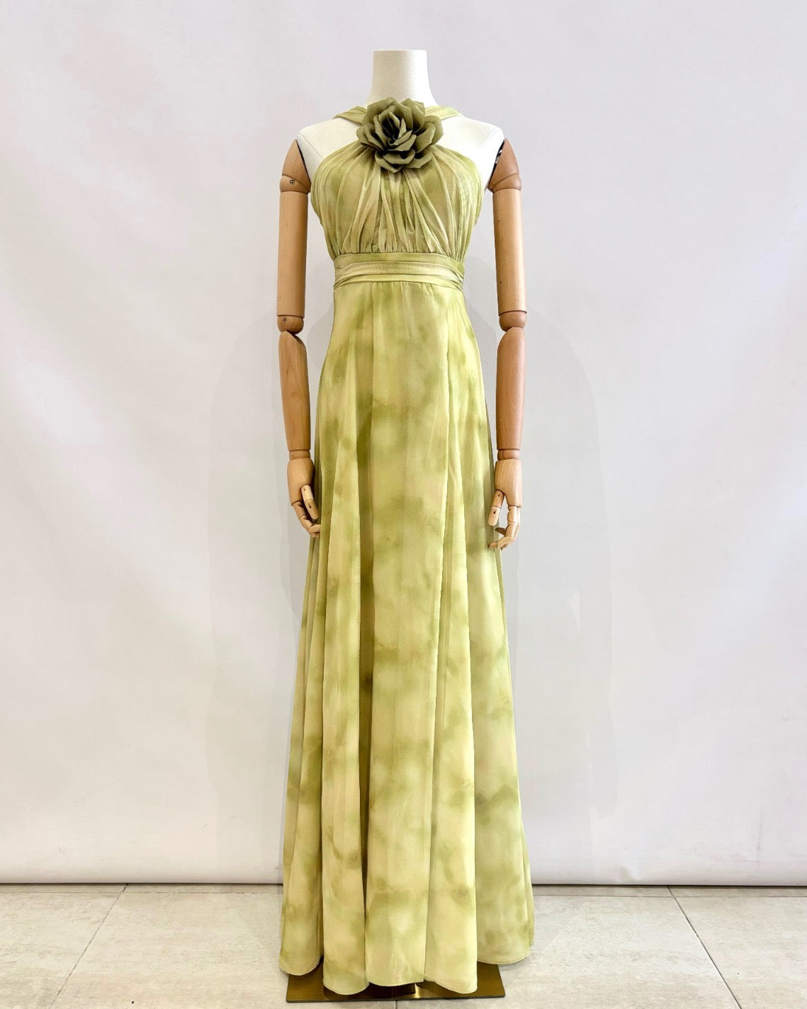 Vestido largo estampado 25130
