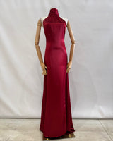 Vestido cuello halter 2612
