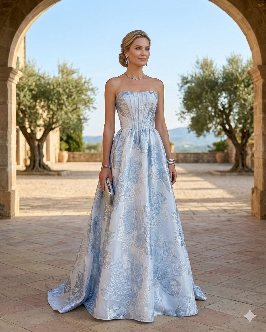 Vestido palabra de honor F86062