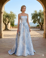 Vestido palabra de honor F86062