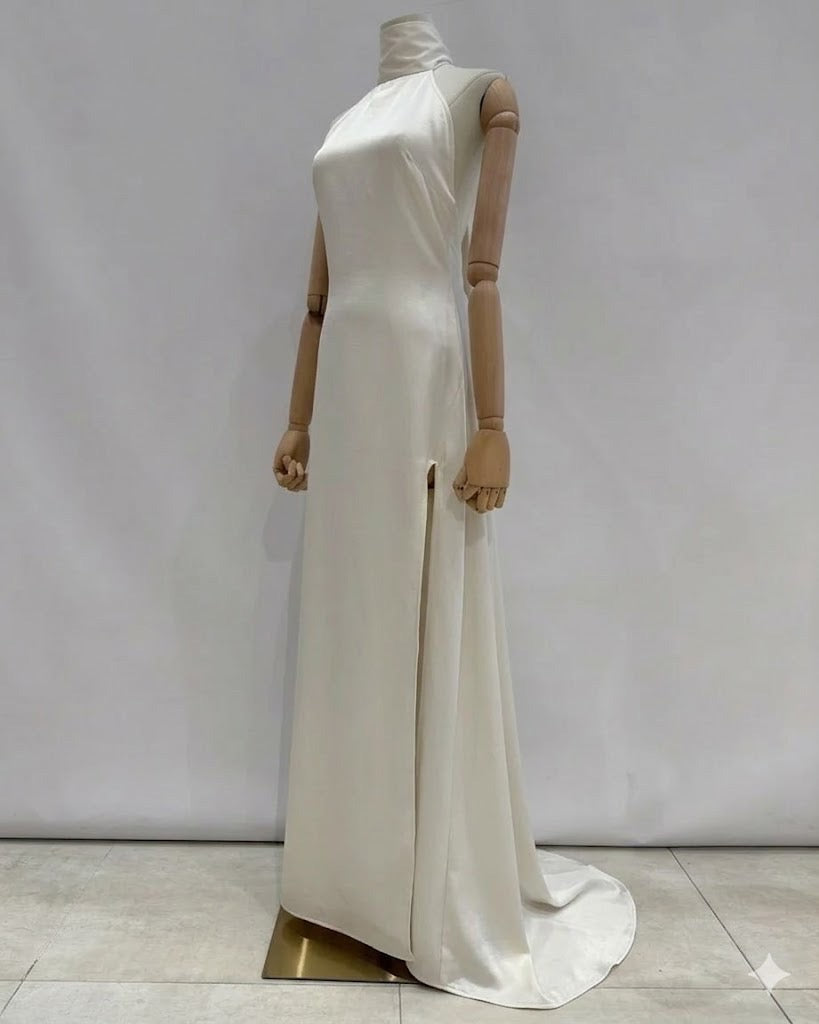 Vestido cuello halter 2612