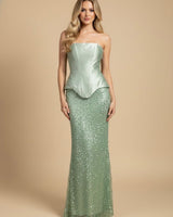 Conjunto falda y corset 2536
