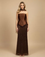 Conjunto falda y corset 2536
