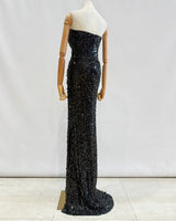 Vestido largo perlas TYS046