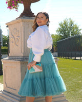 Pompous tulle midi skirt J8751