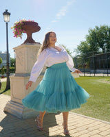 Pompous tulle midi skirt J8751