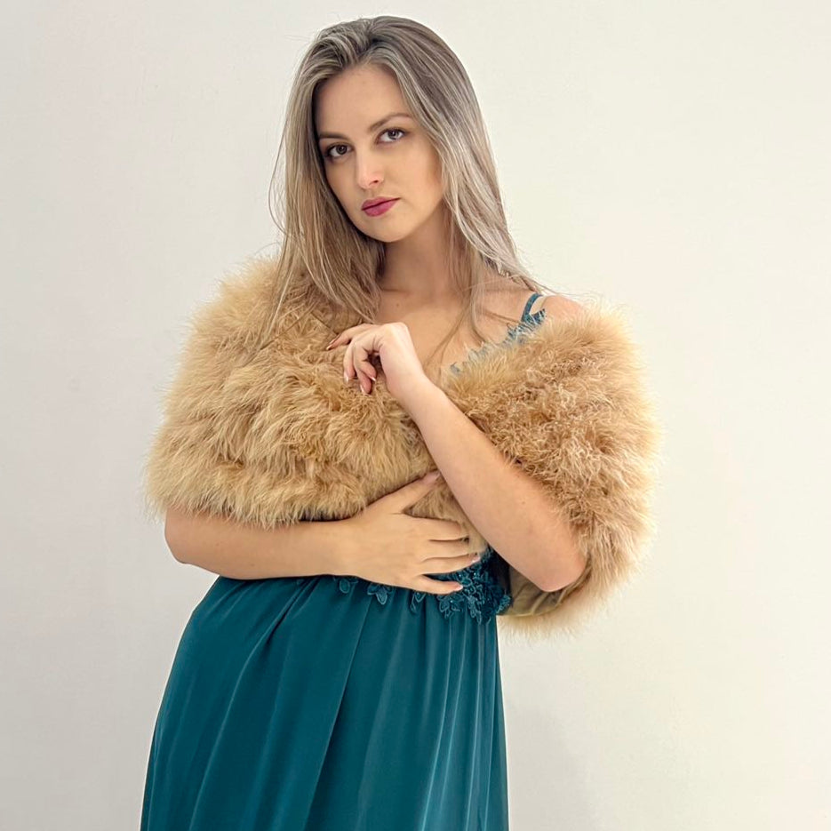 Feather stole L803