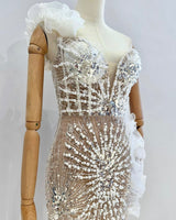 Vestido largo perlas LYS739
