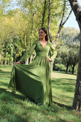 Long dress with sleeves TL-0827