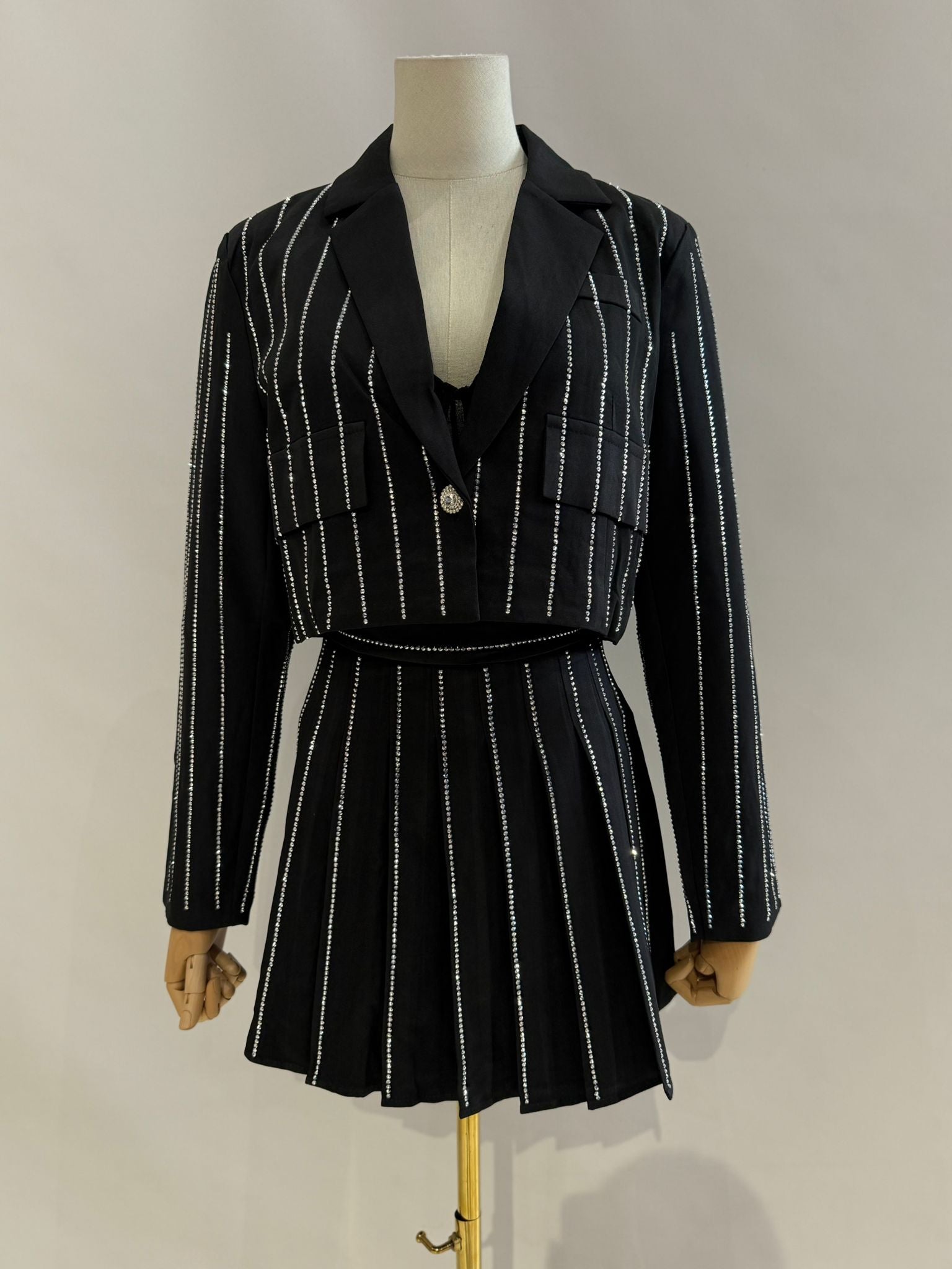 Conjunto traje brillo WH9296