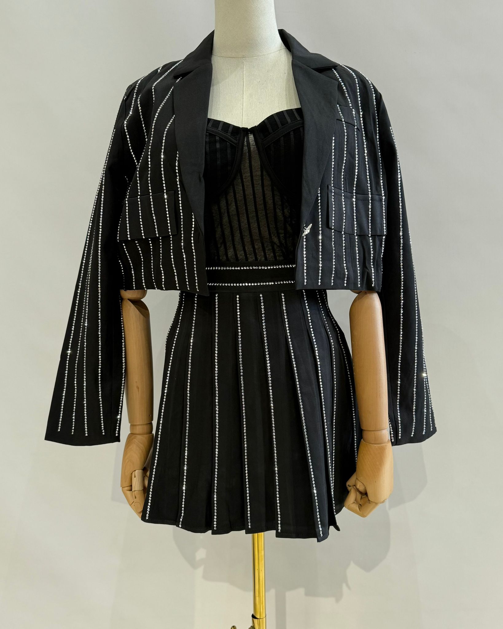 Conjunto traje brillo WH9296