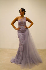 Mermaid dress, embroidered with rhinestones TL-5004