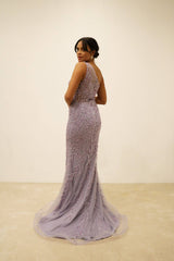 Mermaid dress, embroidered with rhinestones TL-5004