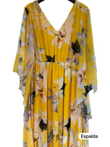 Flower print dress TG R1423
