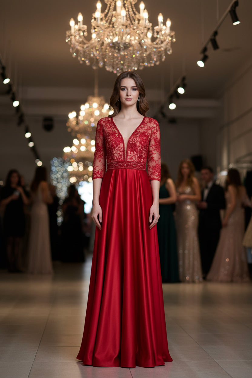 Vestido largo N4069