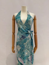 Vestido largo con brillo 517150