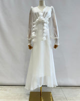 Vestido midi organza LYC0052