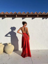 Vestido largo con brillo 517150