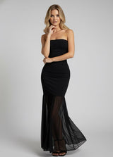 Vestido largo con brillo 578196